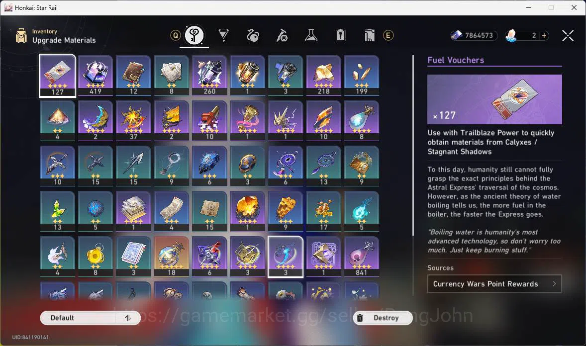 Honkai Star Rail Accounts Others ASIA|TL 64|8 Limit|CarryTeam(Archer,Sparkle,YaoGuang+sign,DanHeng 10