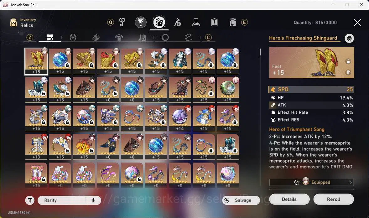 Honkai Star Rail Accounts Others ASIA|TL 64|8 Limit|CarryTeam(Archer,Sparkle,YaoGuang+sign,DanHeng 2