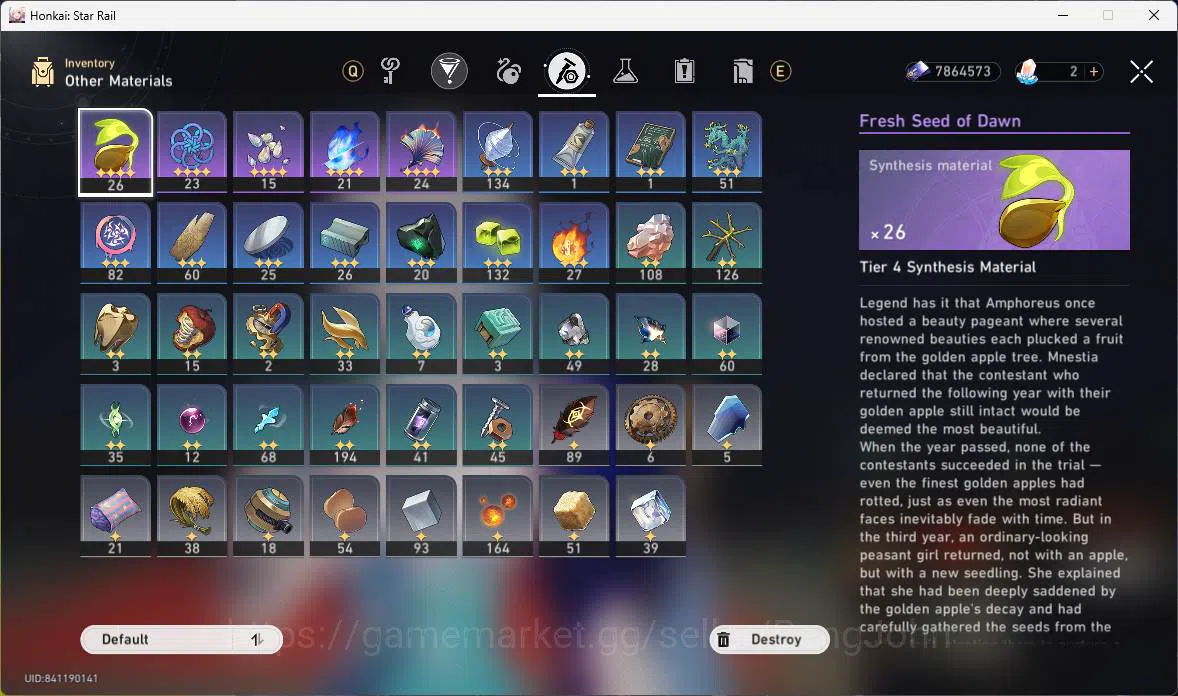 Honkai Star Rail Accounts Others ASIA|TL 64|8 Limit|CarryTeam(Archer,Sparkle,YaoGuang+sign,DanHeng 7