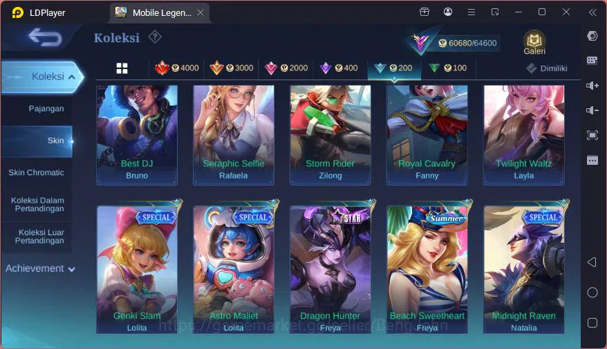 Mobile Legends: Bang Bang Accounts GLOBAL|Hero 114|Skin 223|Prime Yz,Kof Karina,Lucky image 11