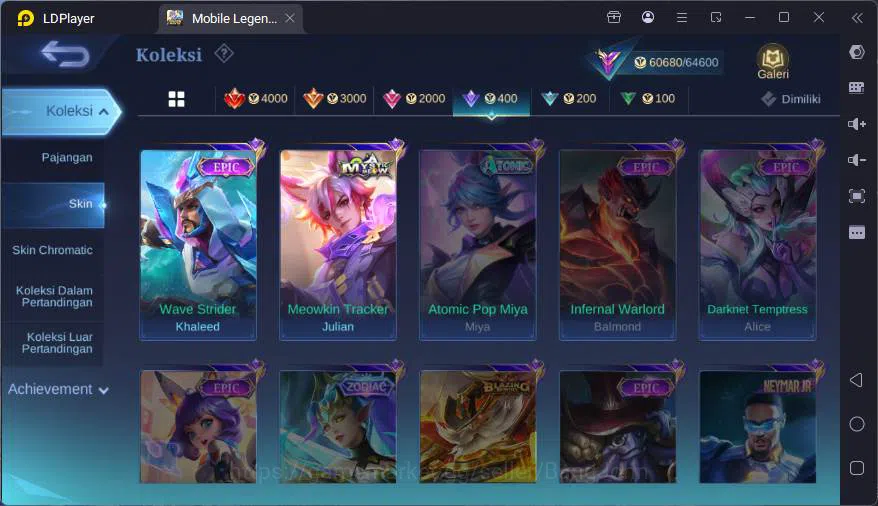 Mobile Legends: Bang Bang Accounts GLOBAL|Hero 114|Skin 223|Prime Yz,Kof Karina,Lucky image 13