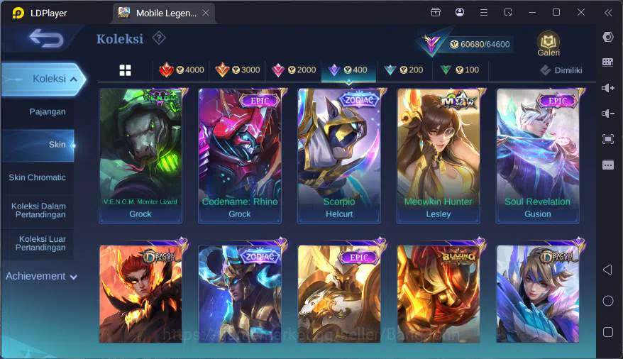 Mobile Legends: Bang Bang Accounts GLOBAL|Hero 114|Skin 223|Prime Yz,Kof Karina,Lucky image 15