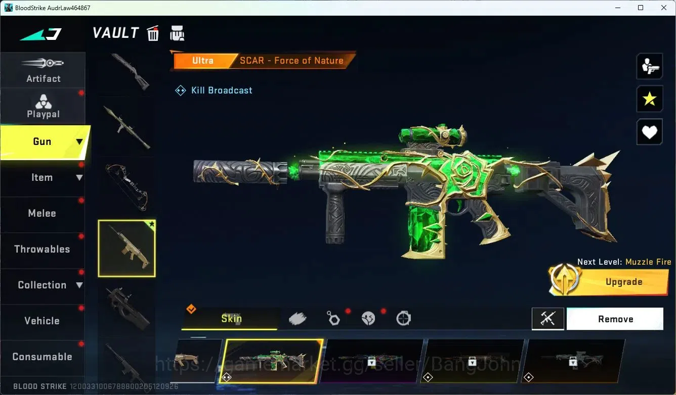 Blood Strike Accounts ASIA | Collab MCX-EVA-00 | Ultra SCAR-Force Of Nat image 14