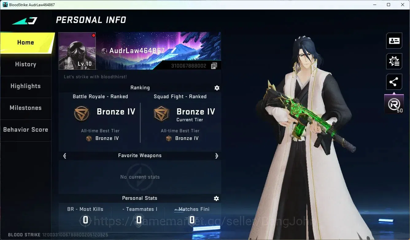 Blood Strike Accounts ASIA | Collab MCX-EVA-00 | Ultra SCAR-Force Of Nat image 2