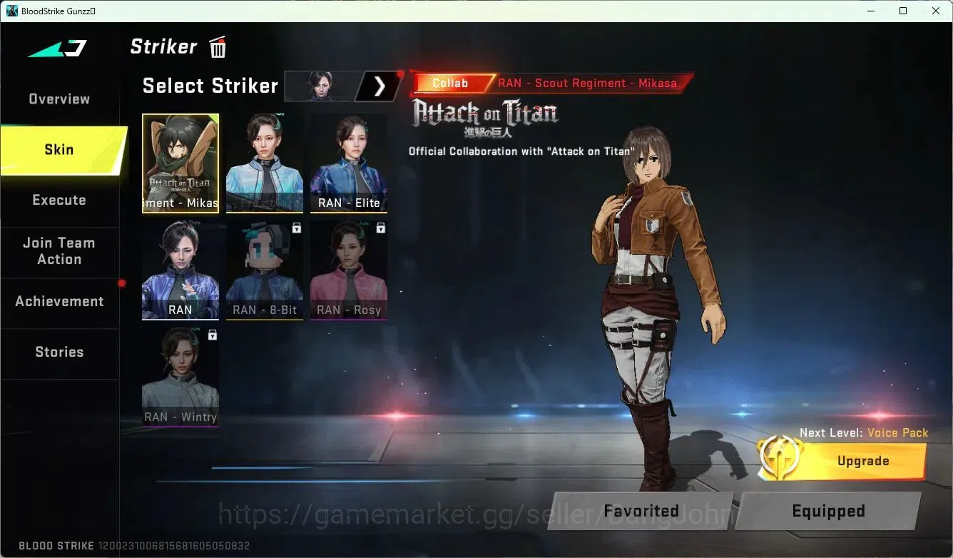 Blood Strike Accounts ASIA | 5 Collab Skins | 1 Limited Skins | 2 Melee| image 5