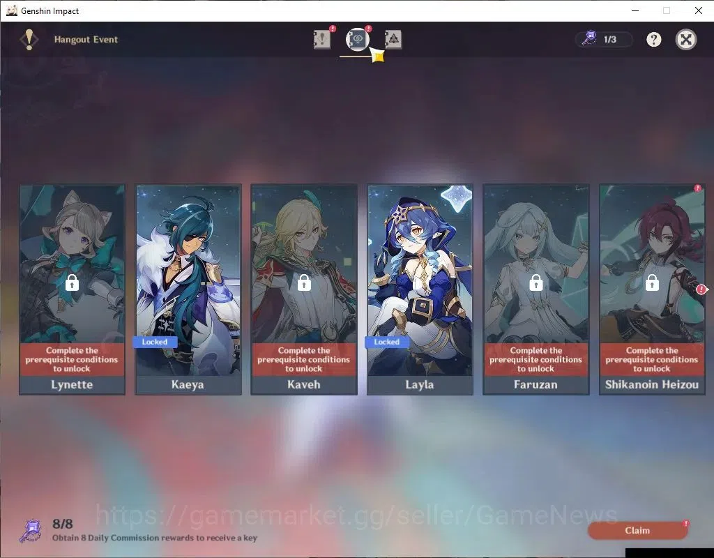 Genshin Impact Accounts ASIA|AR 56|2imit+5(*5Weapon)|[SkirkC2,EscoffierC2] image 14