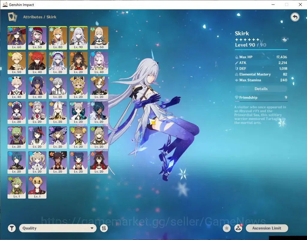 Genshin Impact Accounts ASIA|AR 56|2imit+5(*5Weapon)|[SkirkC2,EscoffierC2] image 3