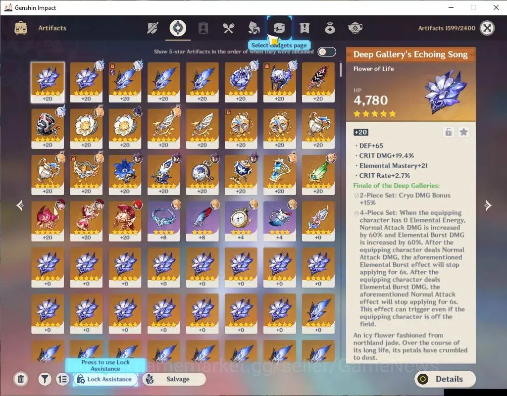 Genshin Impact Accounts ASIA|AR 56|2imit+5(*5Weapon)|[SkirkC2,EscoffierC2] image 7