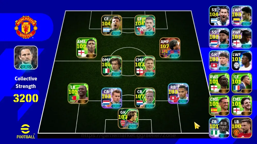 eFootball Accounts Legends & Iconic Players Mobile|PW 3200|Bigtime Lamine Yamal|Epic Pirlo, Koeman, Suárez, Agüero, Gerrard 1