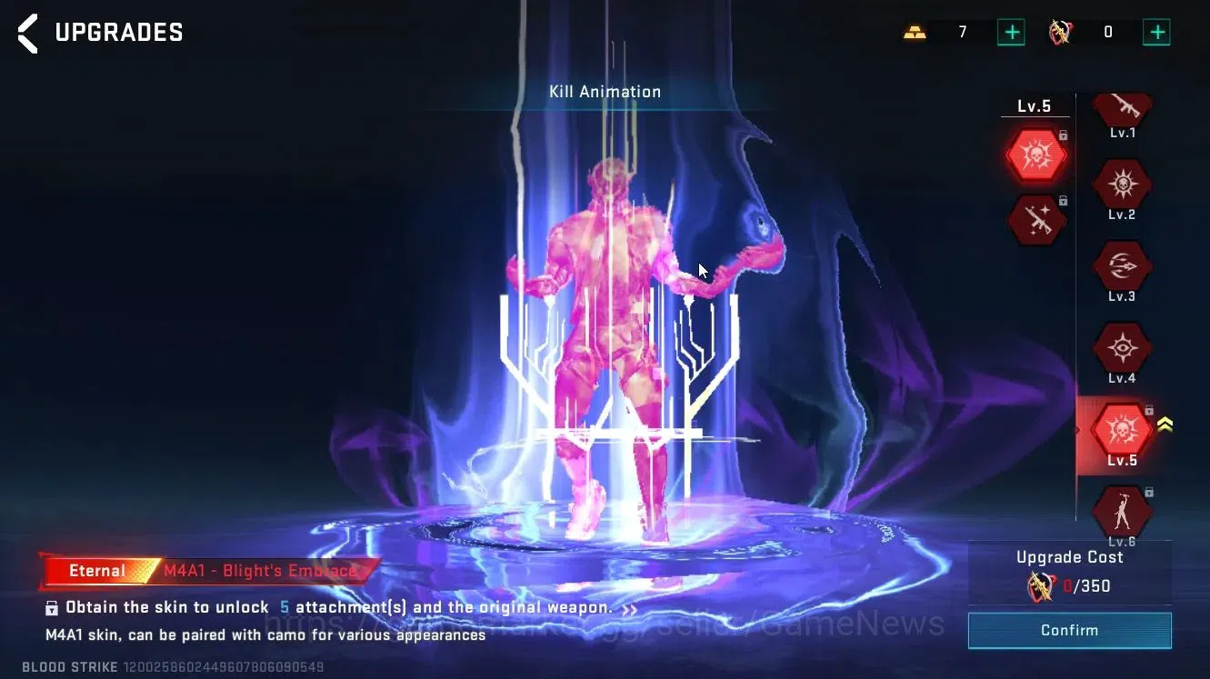 Blood Strike Accounts Asia|2 ETERNAL[M4A1 Lv5,DEagle Lv2]|Collab TR[MCX, image 13