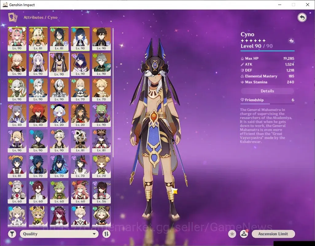 Genshin Impact Accounts Mid Game ASIA|AR 59|PremTim Arlec|2370 Primo|13 Limited + 9 (*5 13