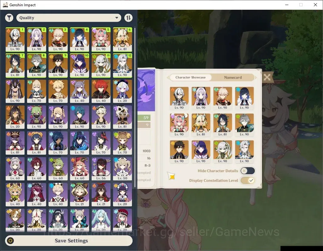 Genshin Impact Accounts Mid Game ASIA|AR 59|PremTim Arlec|2370 Primo|13 Limited + 9 (*5 2