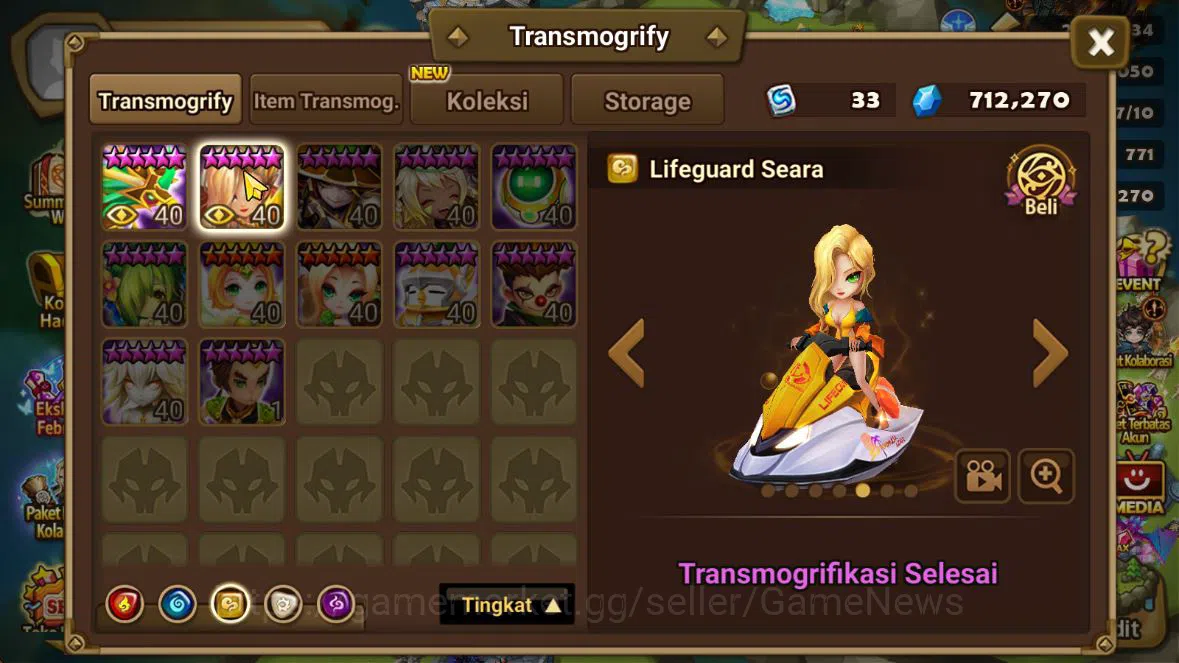 Summoners War: Sky Arena Accounts ASIA Lv 62|2 LD Asima, Vermilion|19 NB5(Minato,Sea image 10