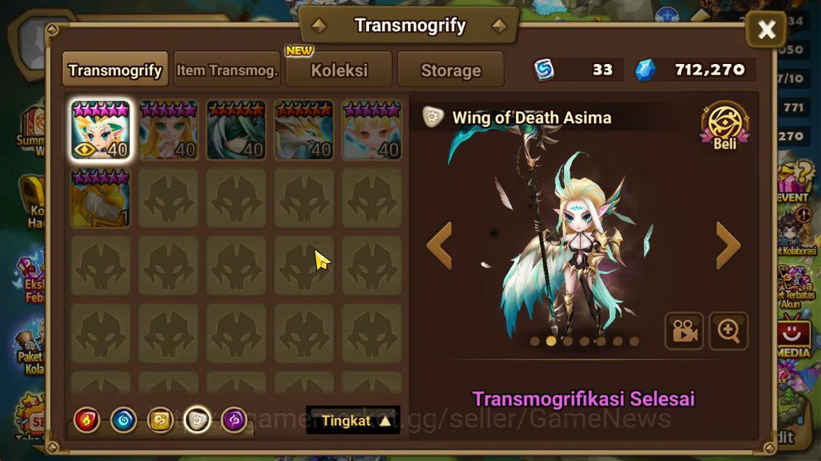 Summoners War: Sky Arena Accounts ASIA Lv 62|2 LD Asima, Vermilion|19 NB5(Minato,Sea image 11