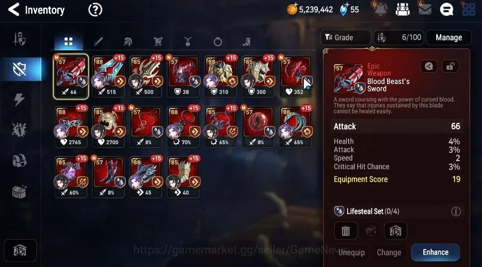 Epic Seven Accounts Global|UnVerif|2 ML(Rhianna&Luciella,Silver Blade  image 16