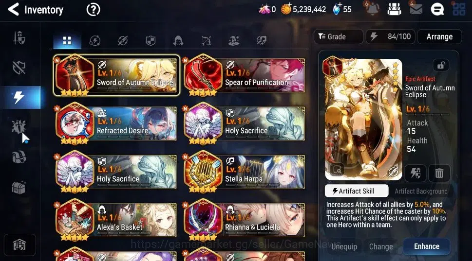 Epic Seven Accounts Global|UnVerif|2 ML(Rhianna&Luciella,Silver Blade  image 18
