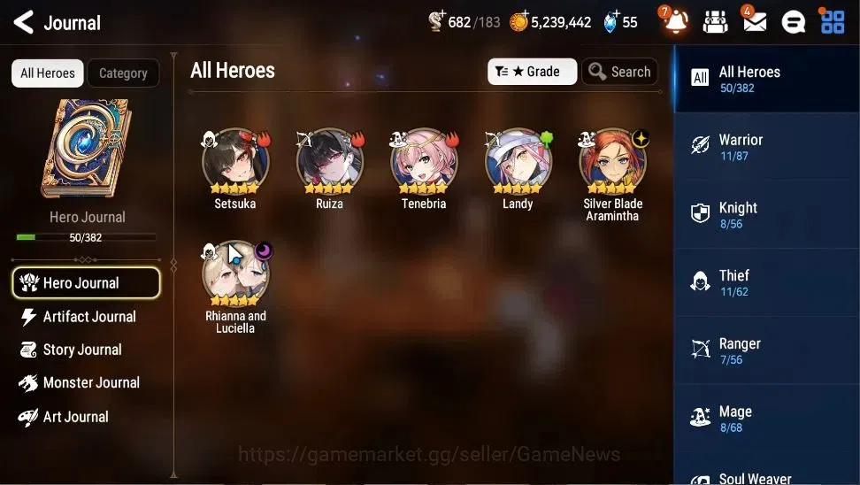 Epic Seven Accounts Global|UnVerif|2 ML(Rhianna&Luciella,Silver Blade  image 5