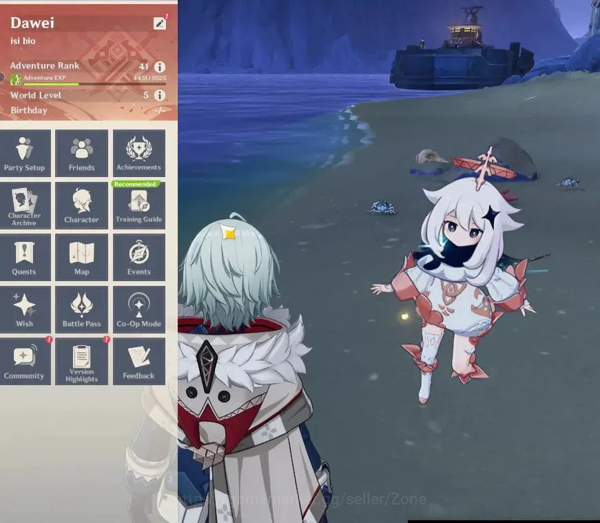 Genshin Impact Accounts Starter ASIA|Fresh Starter|AR 41|2 Limited(Odette,Zibai)+Jean,Tighnari,Mona|Low Explore|Mc 1