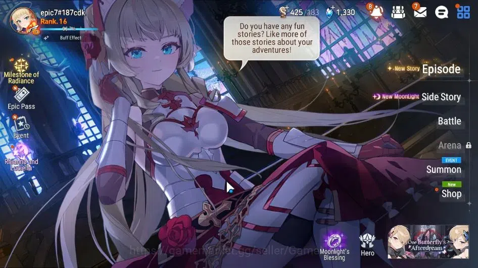 Epic Seven Accounts GLOBAL Unverif|New Era|2 ML(Rhiana & Luciel,Briar image 1
