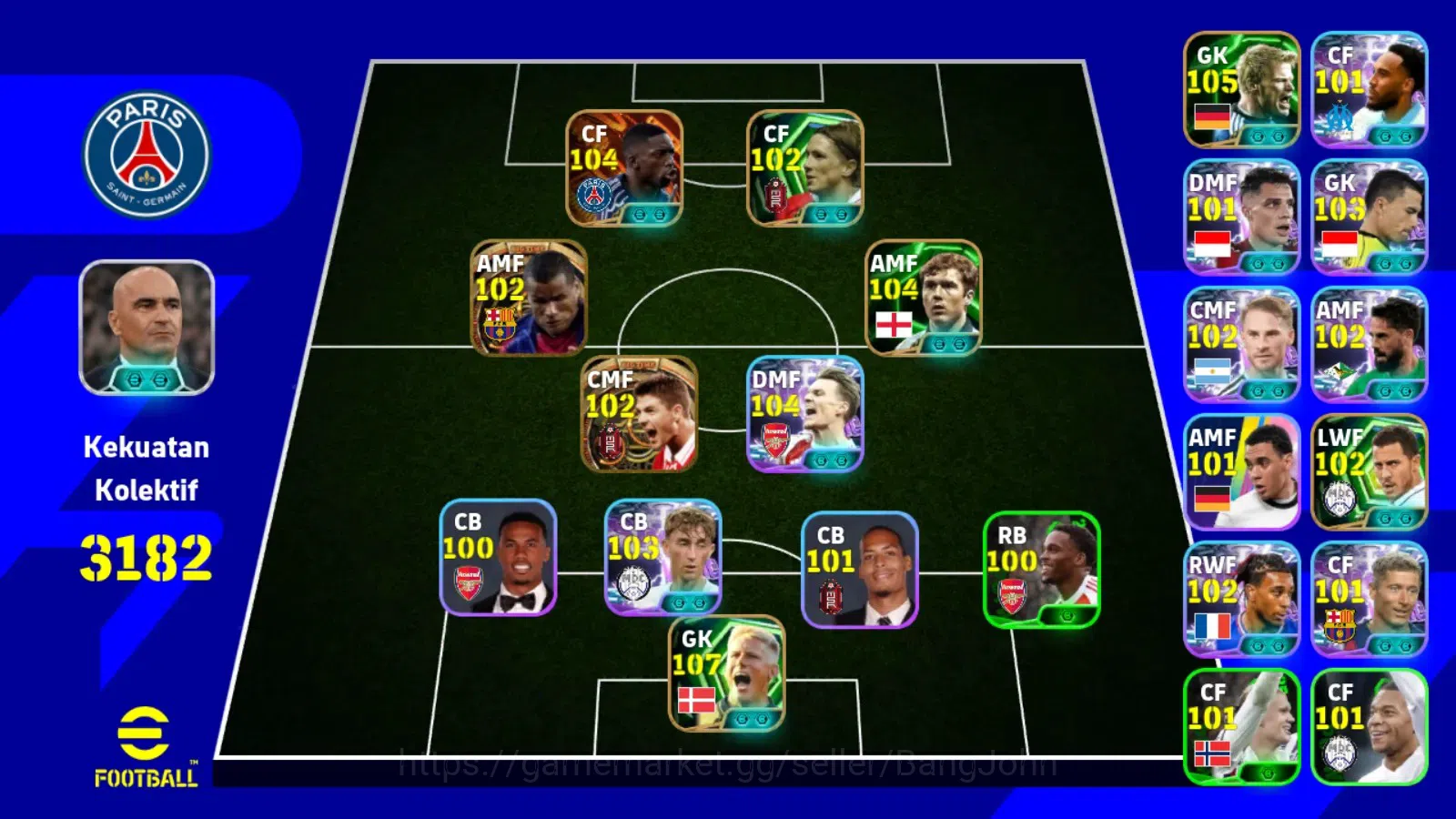 eFootball Accounts Android|PW 3182|BigT Ousmane Dembele,BigT Gerrard, image 1