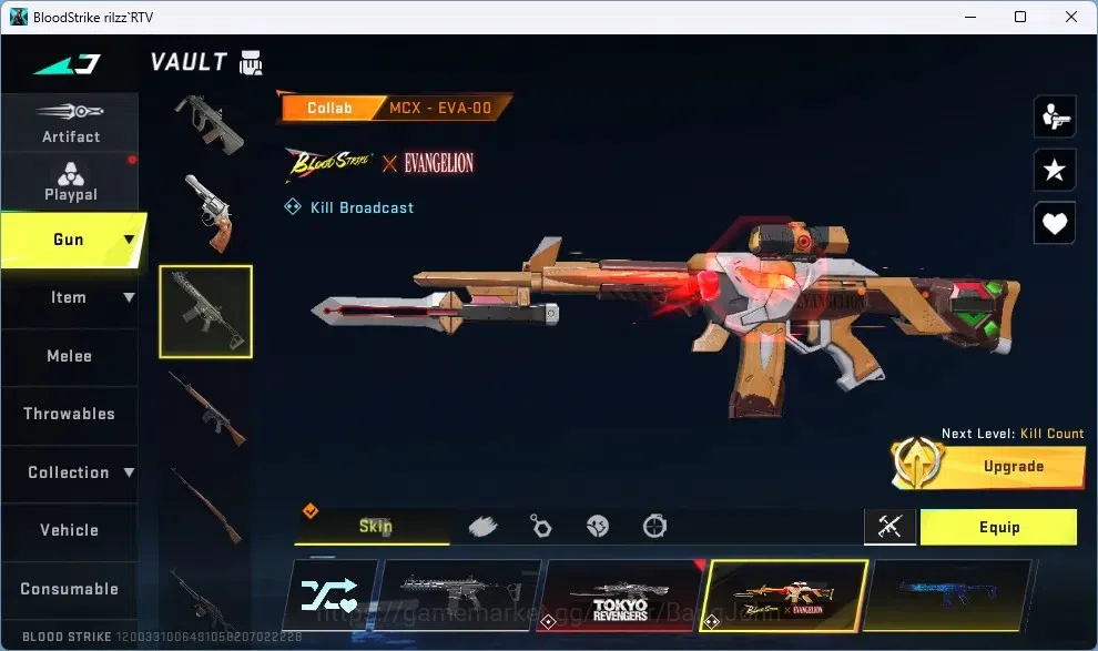 Blood Strike Accounts ASIA | 1 Eternal Striker ZERO - Odashadow | Collab image 11