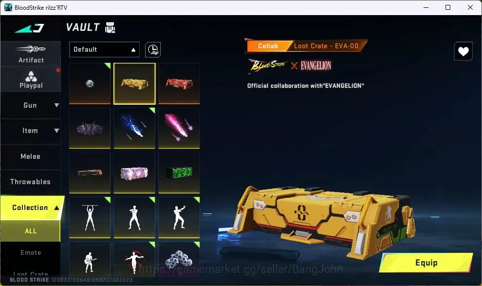 Blood Strike Accounts ASIA | 1 Eternal Striker ZERO - Odashadow | Collab image 17