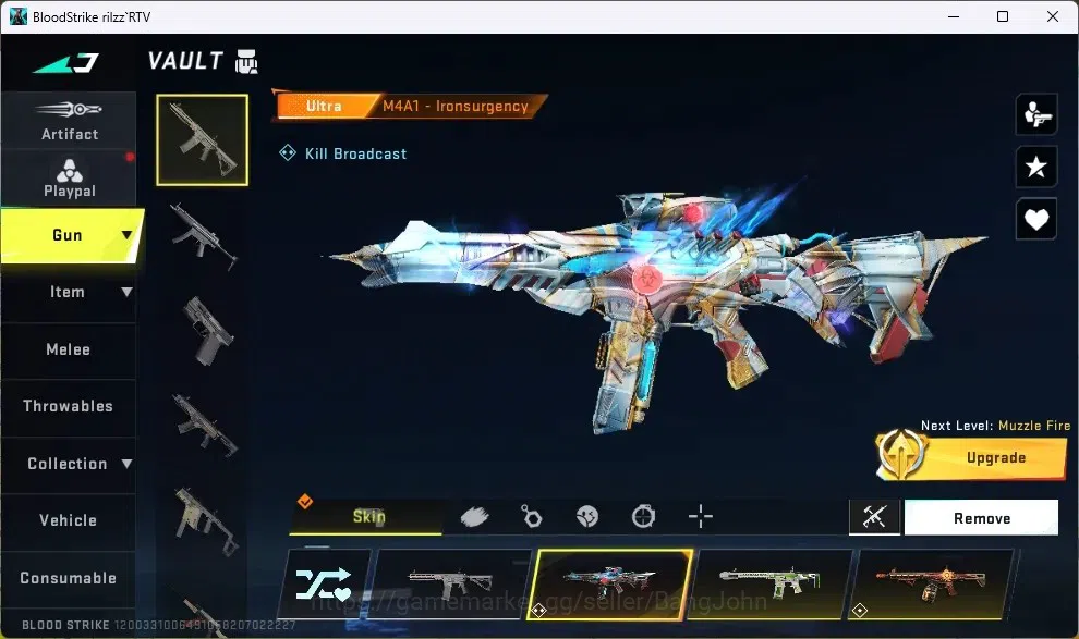 Blood Strike Accounts ASIA | 1 Eternal Striker ZERO - Odashadow | Collab image 2