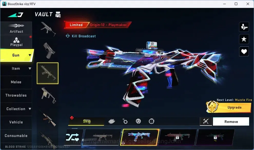 Blood Strike Accounts ASIA | 1 Eternal Striker ZERO - Odashadow | Collab image 4