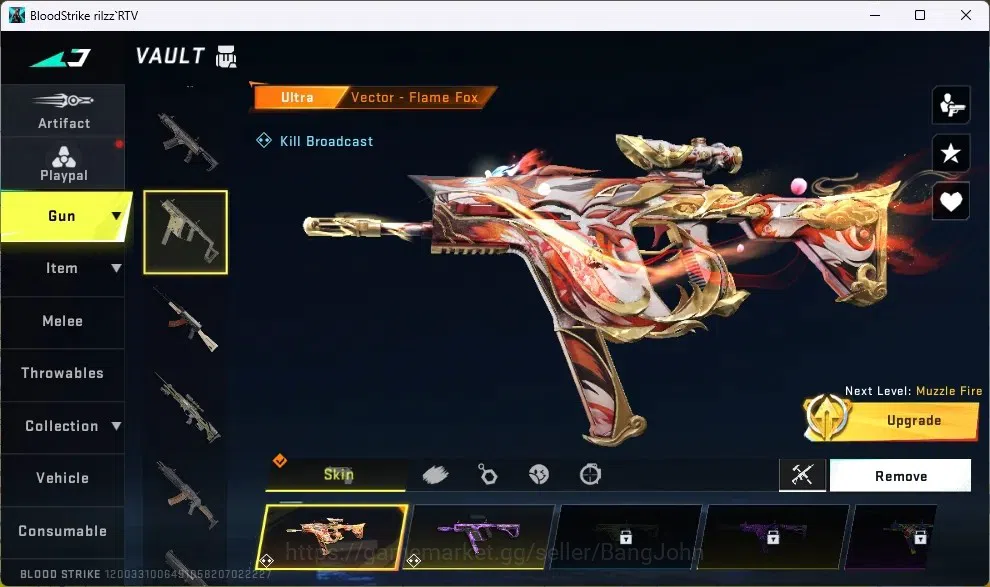 Blood Strike Accounts ASIA | 1 Eternal Striker ZERO - Odashadow | Collab image 5