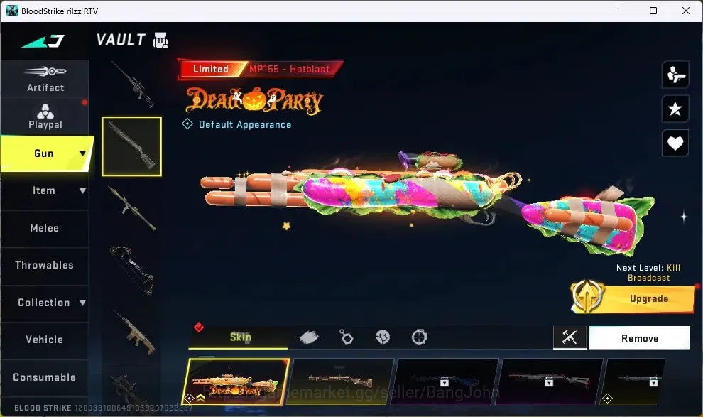 Blood Strike Accounts ASIA | 1 Eternal Striker ZERO - Odashadow | Collab image 7
