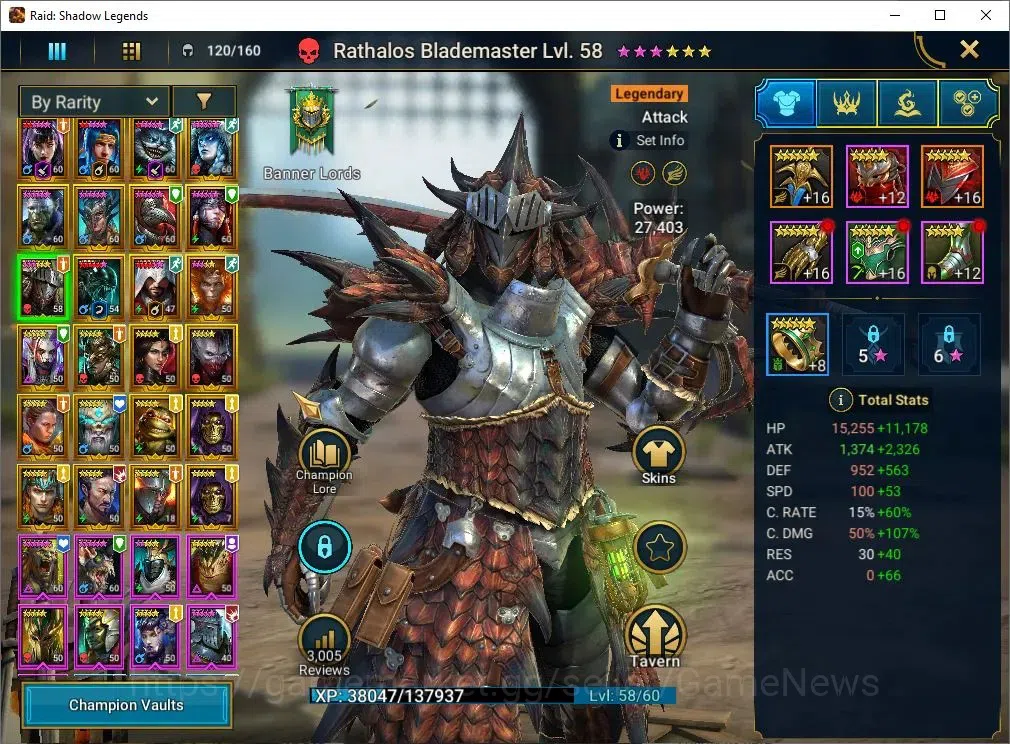 Raid: Shadow Legends Accounts Lv56 929K Power|24 Legend(Alice,Ninja,Corvis,Hilvi image 11