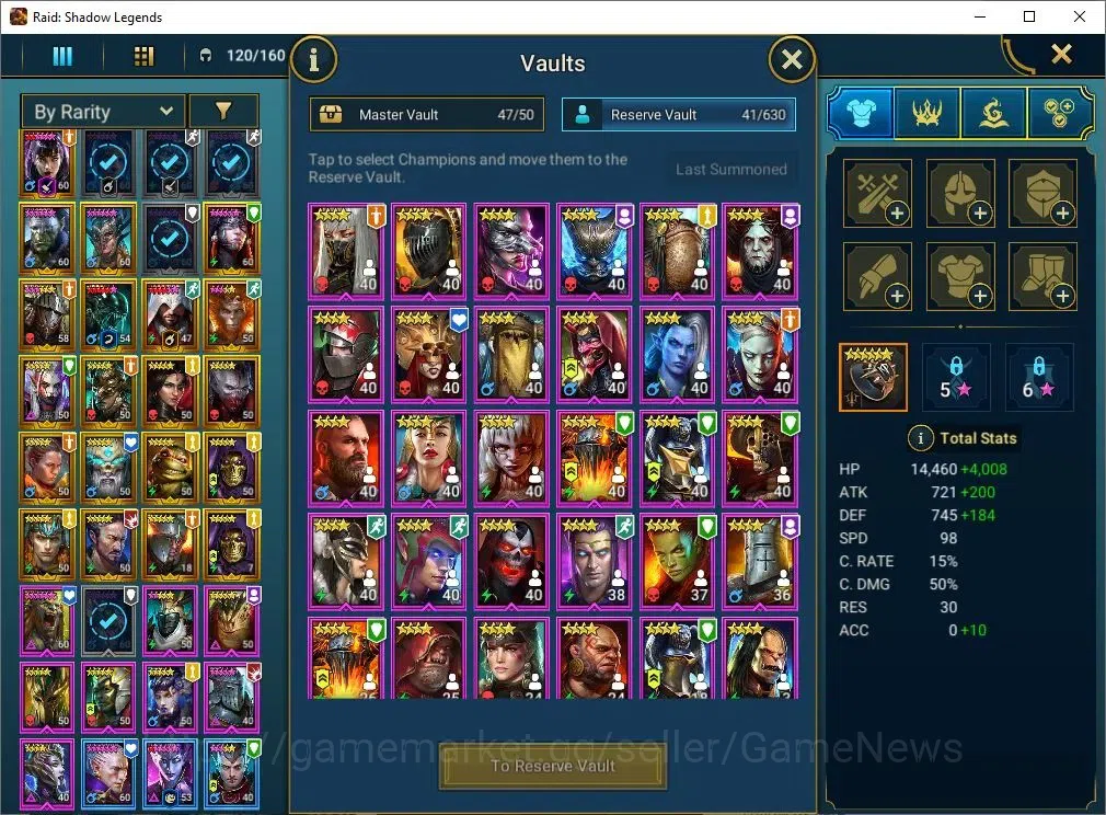 Raid: Shadow Legends Accounts Lv56 929K Power|24 Legend(Alice,Ninja,Corvis,Hilvi image 15