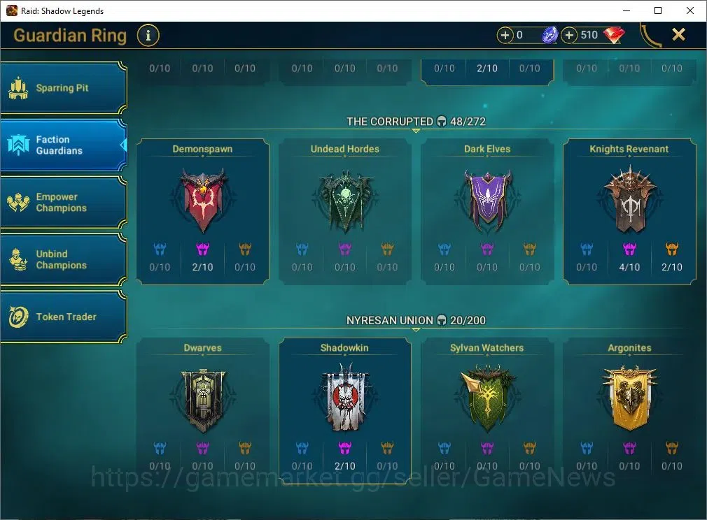 Raid: Shadow Legends Accounts Lv56 929K Power|24 Legend(Alice,Ninja,Corvis,Hilvi image 17