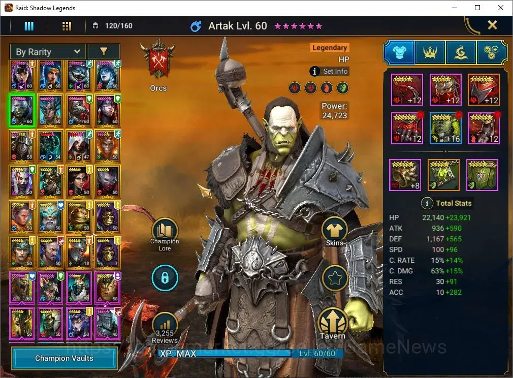 Raid: Shadow Legends Accounts Lv56 929K Power|24 Legend(Alice,Ninja,Corvis,Hilvi image 7
