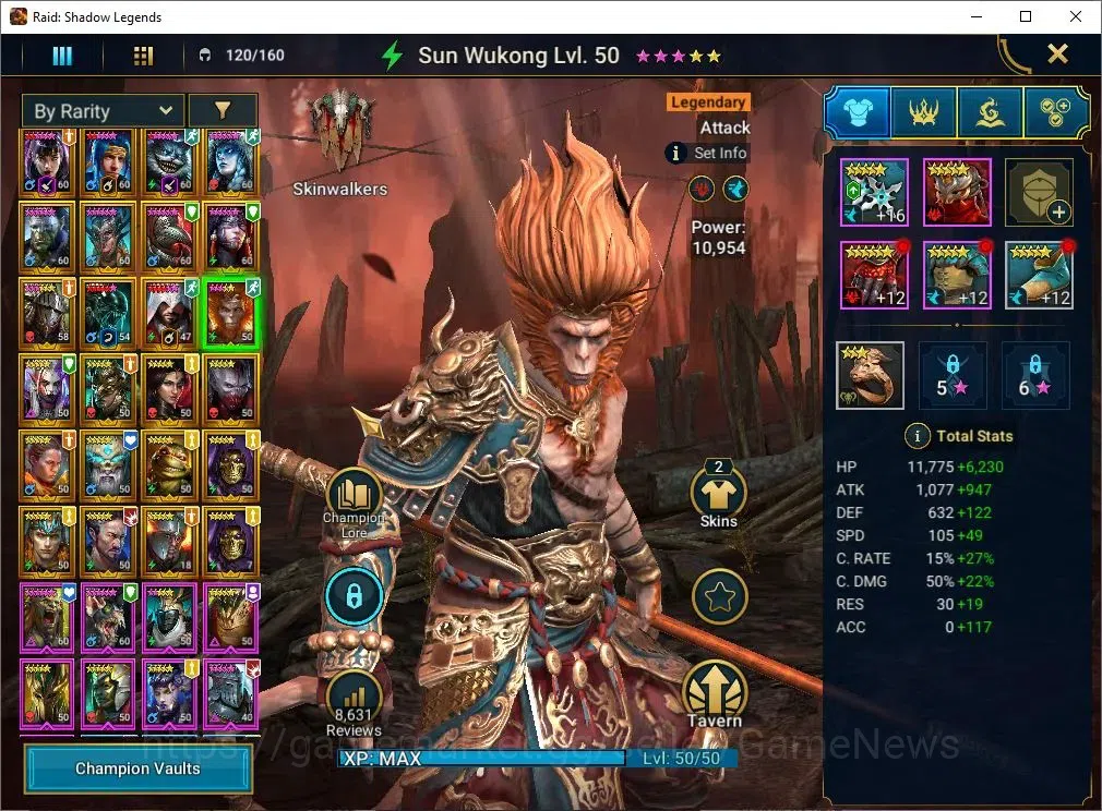 Raid: Shadow Legends Accounts Lv56 929K Power|24 Legend(Alice,Ninja,Corvis,Hilvi image 9