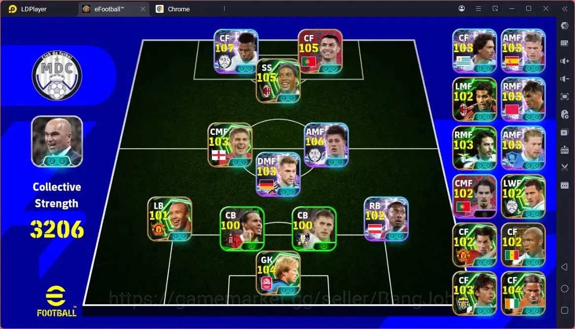 eFootball Accounts Legends & Iconic Players Mobile |PW 3206|Epic Ronaldo,Ronaldinho,Drogba,Kahn,Fiore Etc|SHW 1