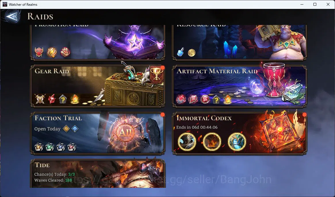 Watcher of Realms Accounts Global 60xx|Power 10M|16 Lord[Valderon,Ingrid,Ezar image 11