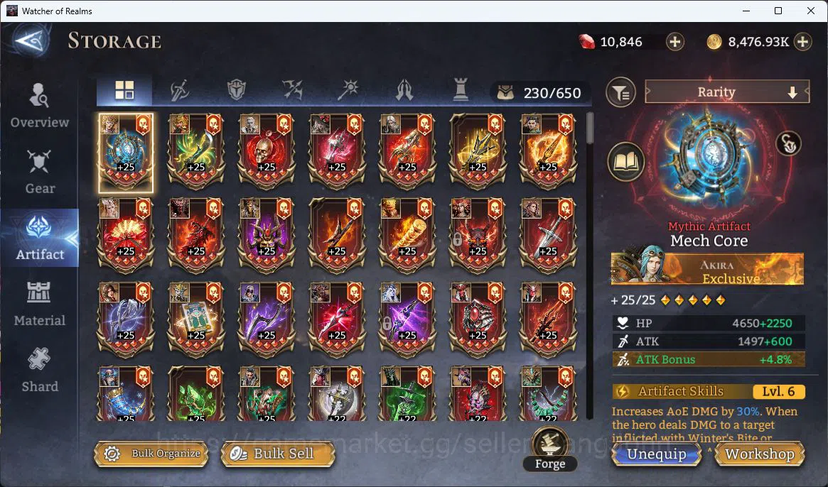 Watcher of Realms Accounts Global 60xx|Power 10M|16 Lord[Valderon,Ingrid,Ezar image 15