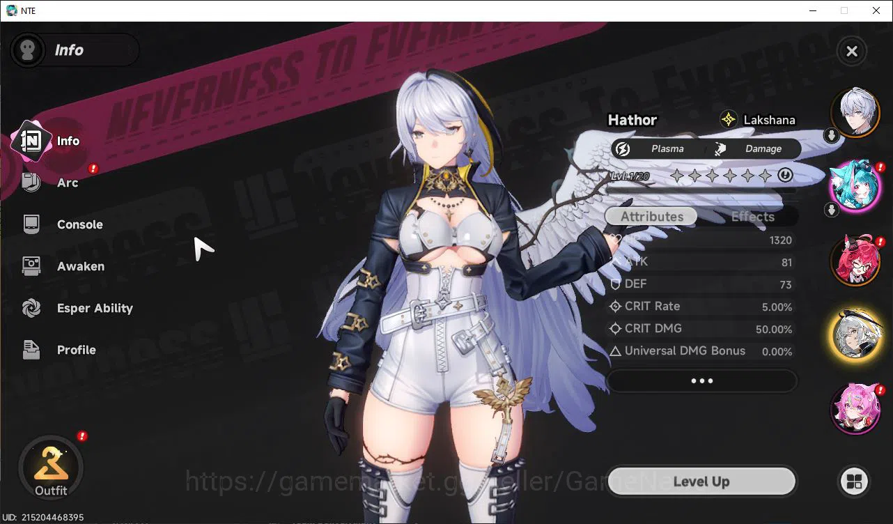 Neverness to Everness Accounts GLOBAL EU| HL 3| 2 SSR Limited (Nanally+Sign),Hath image 2