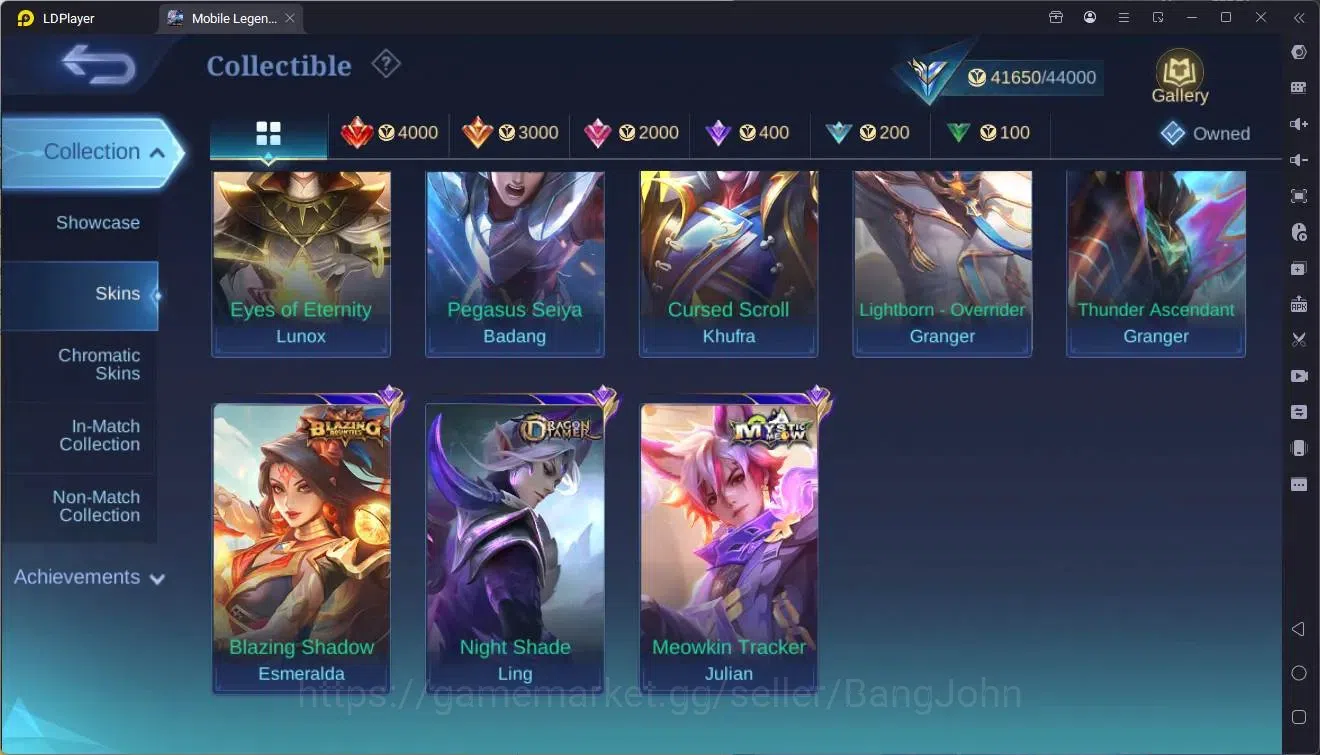 Mobile Legends: Bang Bang Accounts Global|Hero 78|Skin 163|Expert|KOF Karina|Prime Gr image 13
