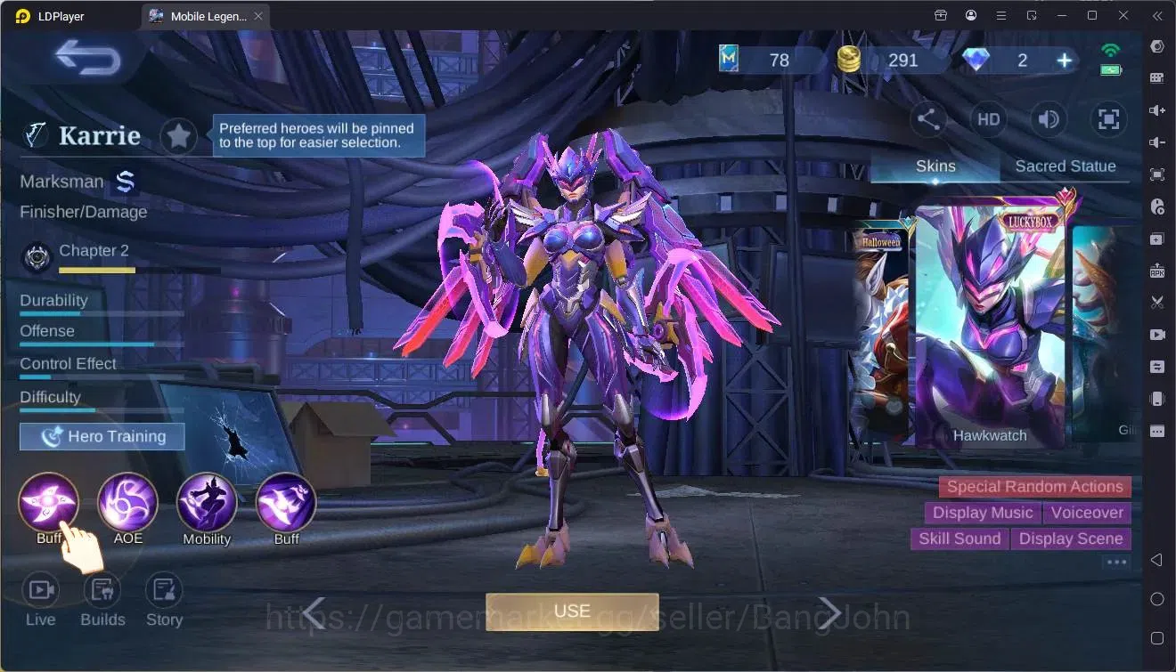 Mobile Legends: Bang Bang Accounts Global|Hero 78|Skin 163|Expert|KOF Karina|Prime Gr image 19