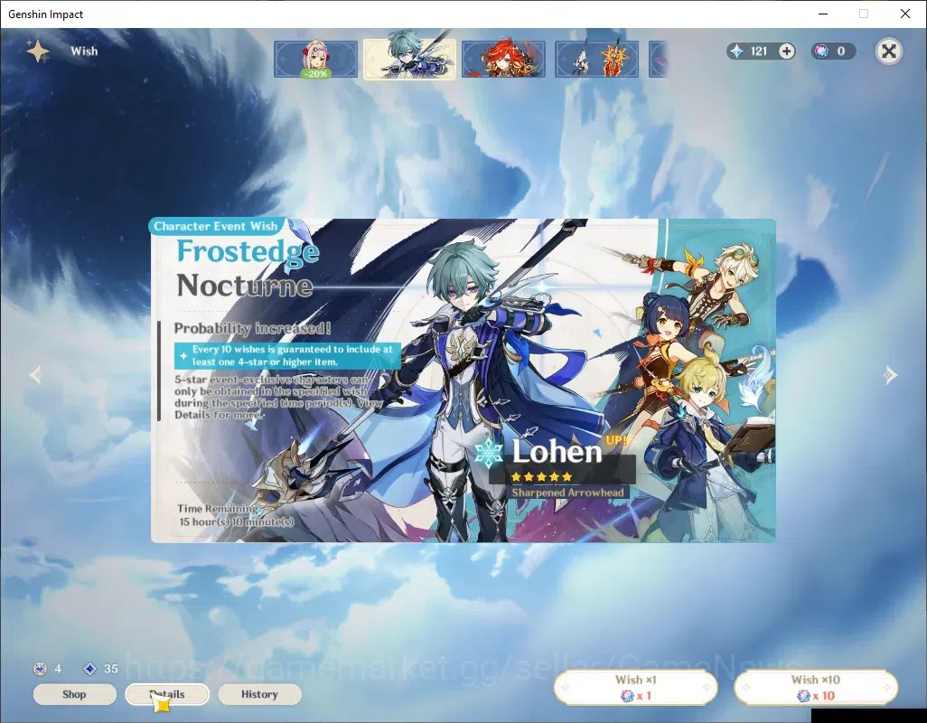 Genshin Impact Accounts ASIA|AR 50|4 Limited + 1 (*5 Standard)|Mavuika,Neu image 10