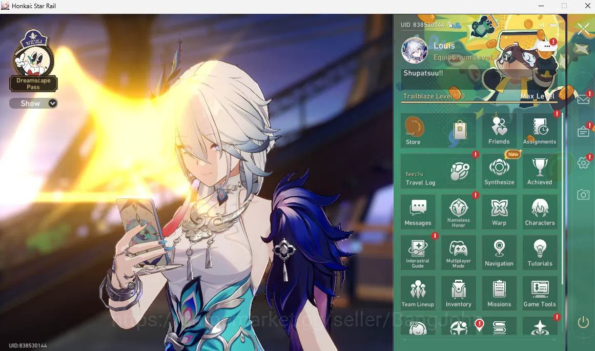 Honkai Star Rail Accounts ASIA|TL 70|Archer Prem Team|17 limit|LC Sign(Arche image 1