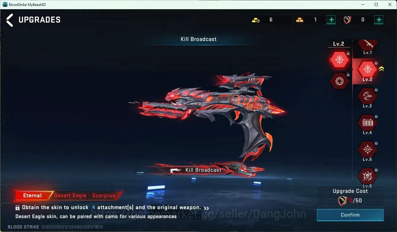 Blood Strike Accounts ASIA| EVO FAL-Draco|Eternal Desert Eagle L2|AOT FA image 10