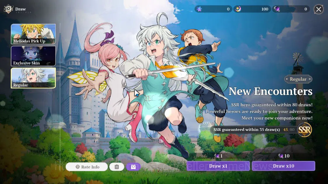 The Seven Deadly Sins: Origin Accounts [EU] Lv 2 Fresh Starter|2 SSR| Meliodas, Guila, an image 5