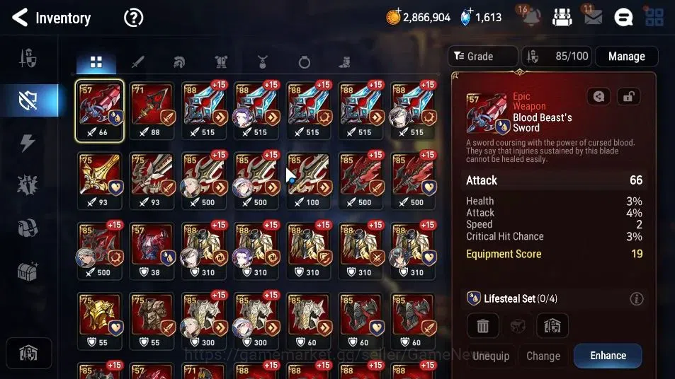 Epic Seven Accounts GLOBAL UnVerif|NewEra|3ML(LR Krau,Comnd Pavel,Apoc image 12