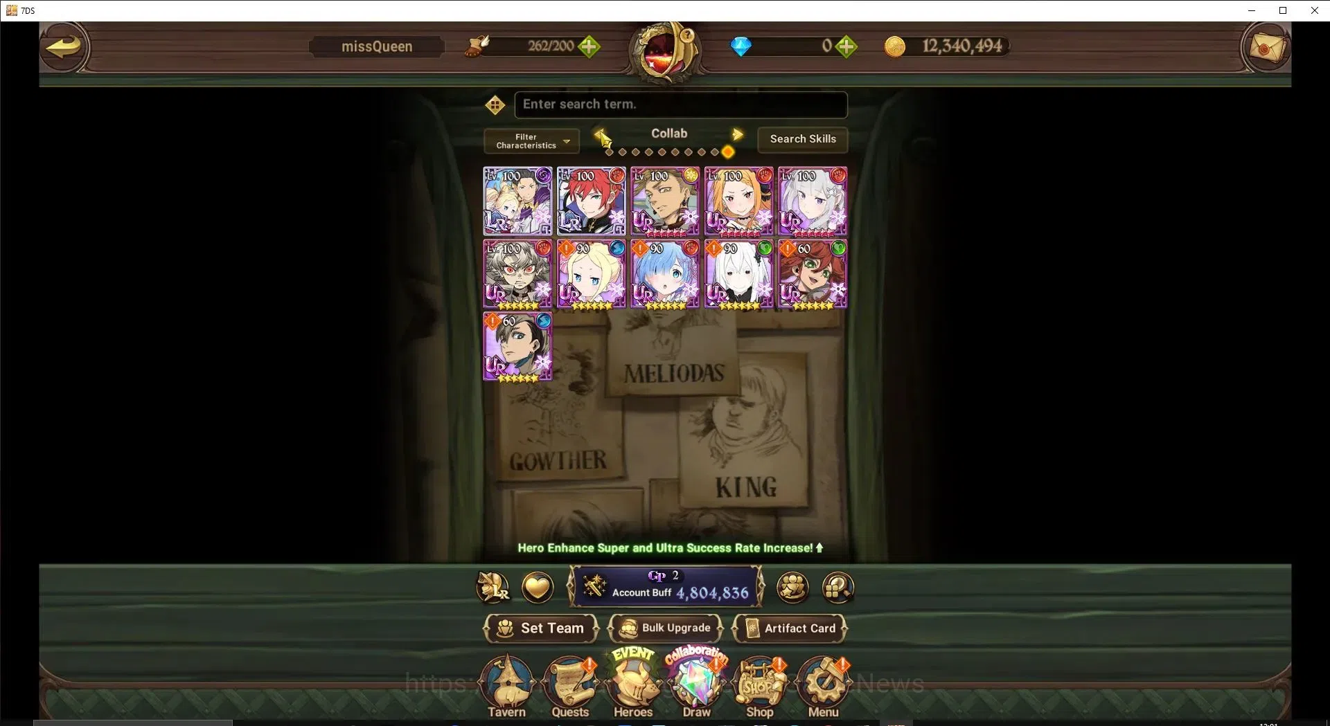 The Seven Deadly Sins: Grand Cross Accounts Endgame Global|4,8M CC|120 LS|7 LR+13 UR+Many 4