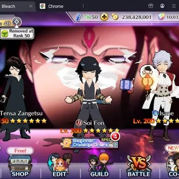 Bleach: Brave Souls Accounts Starter Global |103K BP+10K Orb|Fresh Stroy|Isane Cm24,Soi Fon TYBW24,Zangetsu Speed,Byakuya