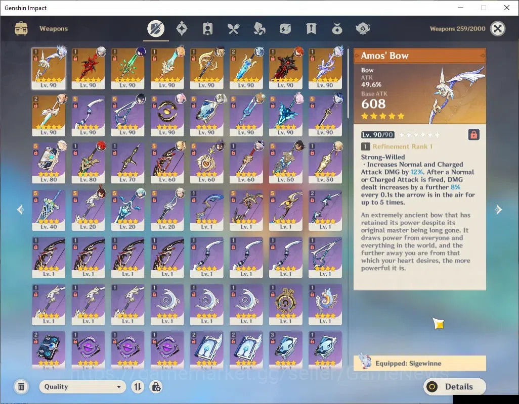 Genshin Impact Accounts ASIA|AR60|PremTim[Skirk,Navia,EulaC1]+Sign,Raiden| image 12