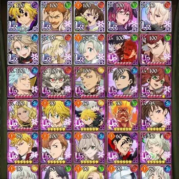 The Seven Deadly Sins: Grand Cross Accounts Starter Global|5 M CC|Story CH14| 8LR+10UR (Nemesis Meliodas, EliMeli, Menor